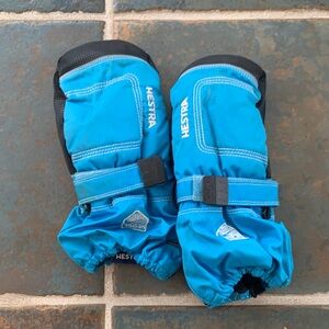 Hestra Kids Vibrant Blue Mittens